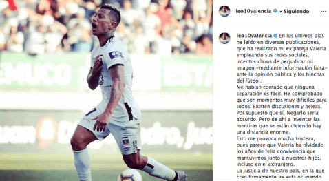 Leo Valencia niega acusaciones de violencia de expareja