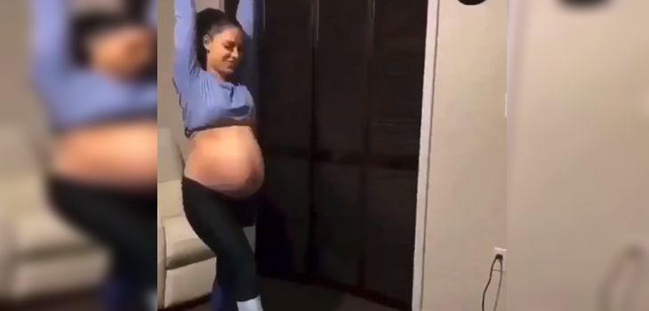 Embarazada de 8 meses quiso sumarse a reto de Tik Tok y terminó sufriendo brutal caída