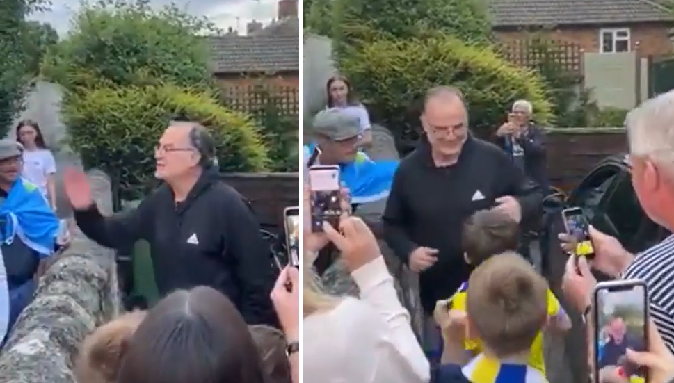 Hinchas del Leeds fueron a casa de Bielsa para agradecerle el ascenso: él solo pudo decir 