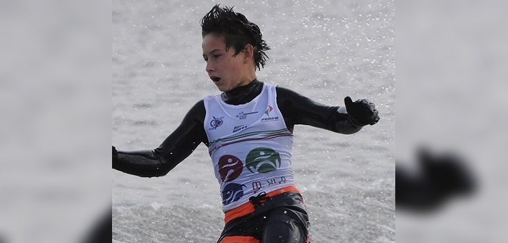 Con sólo 14 años: Martín Labra batió récord de Chile adulto de figuras en esquí náutico en EEUU