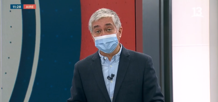 La nueva medida sanitaria que aplicó Canal 13: Iván Valenzuela y Chantal Aguilar la explicaron