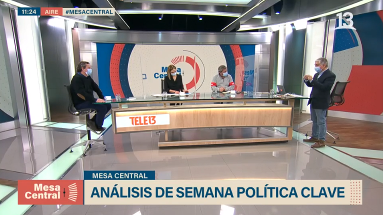 Medida sanitaria en Canal 13