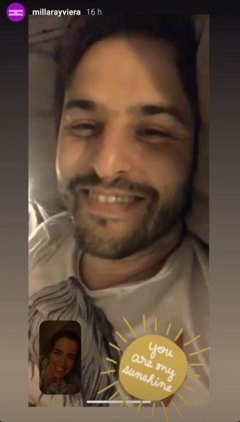 Millaray Viera y su pareja