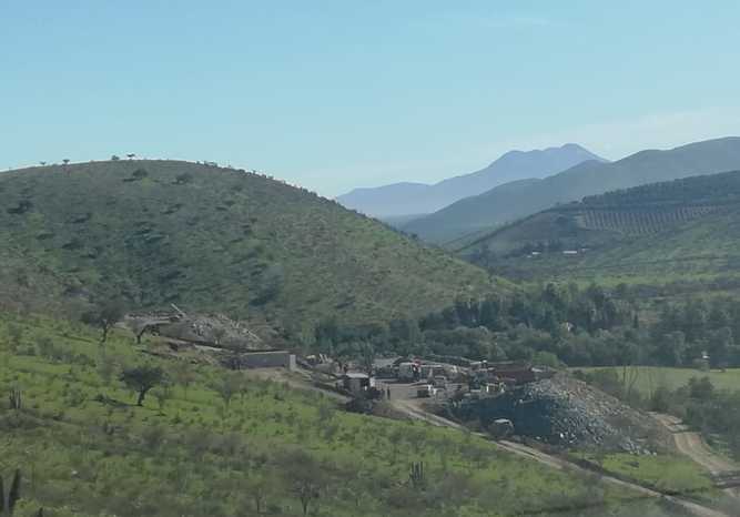 Vista panorámica de la mina La Poderosa 