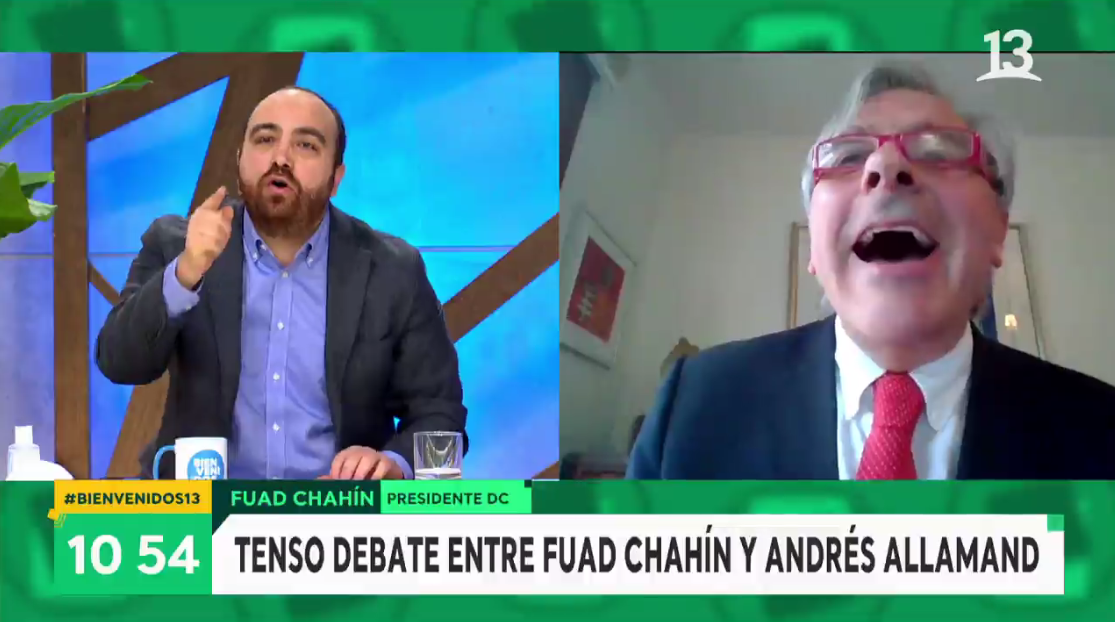 Áspero cruce de Iván Moreira y Fuad Chahín en 'Bievenidos': "Eres un mentiroso y un cara de palo"