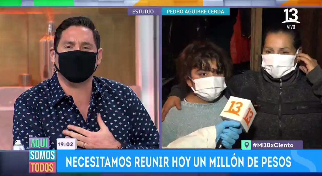 Noble acto de Pancho Saavedra en Aquí Somos Todos: regaló $1 millón para que madre obtuviera vivienda