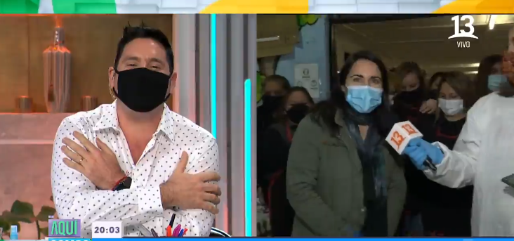 Prima de Pancho Saavedra apareció en 'Aquí somos todos': hizo donación para olla común en Peñalolén