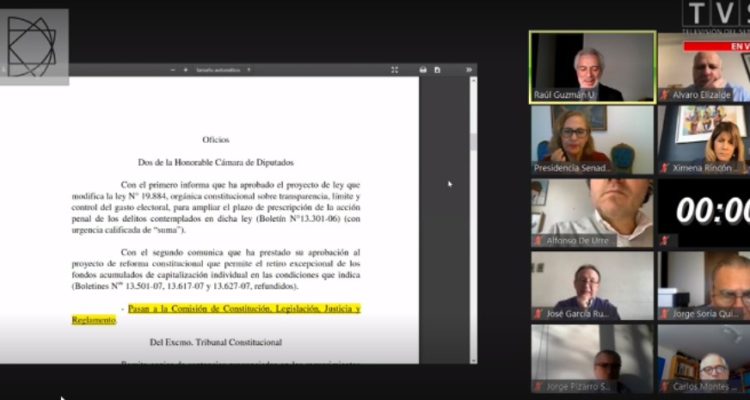 Senado recibe proyecto de retiro del 10% de AFP y lo despacha a Comisión de Constitución