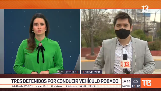 Medida sanitaria en Canal 13