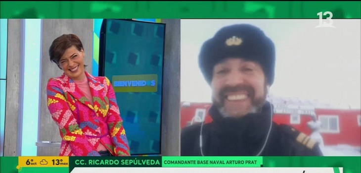 Tonka Tomicic bromeó a capitán de la Armada en Bienvenidos: lo comparó con reconocido actor turco