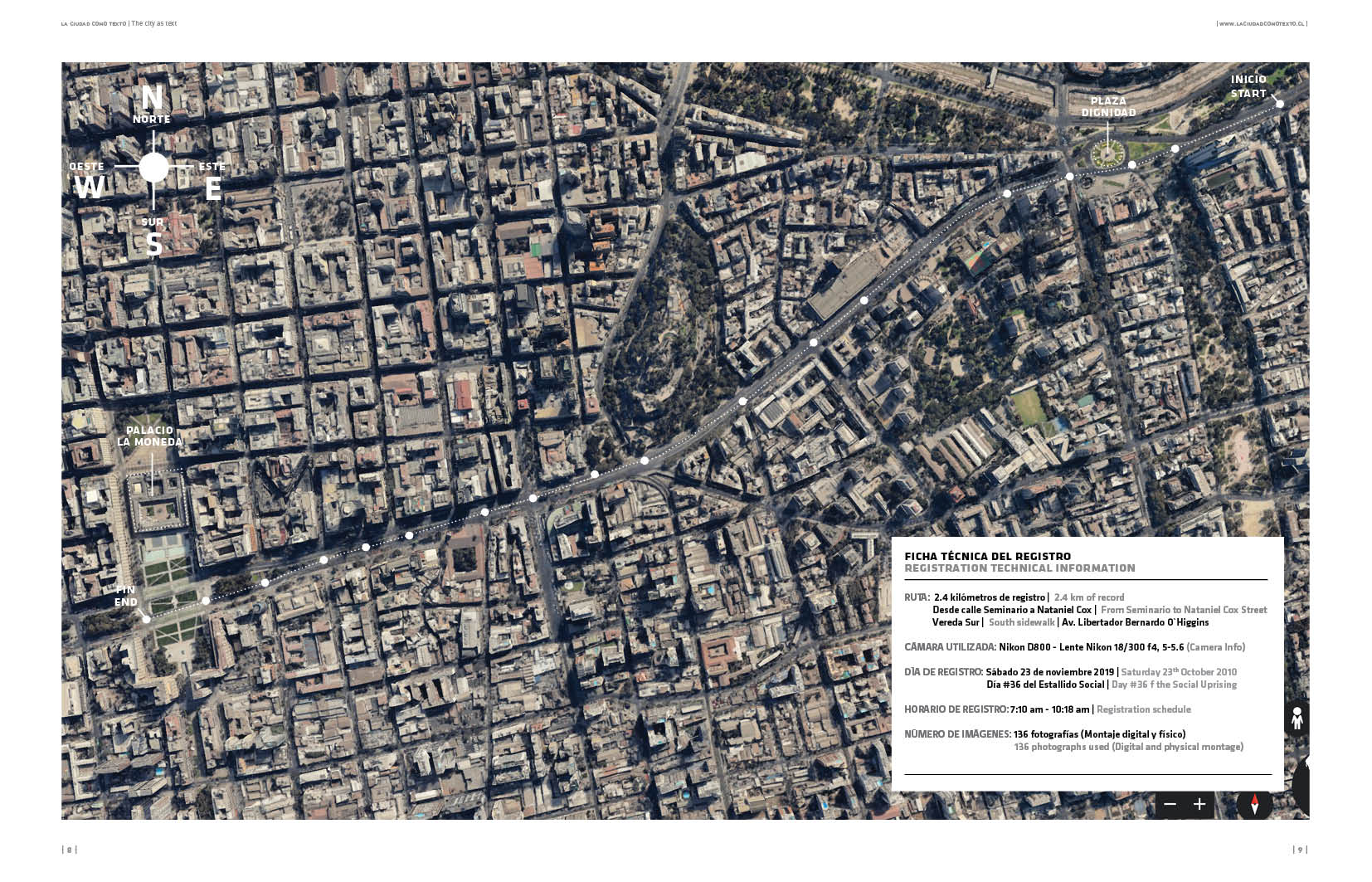 La Ciudad como Texto: el proyecto que te permite recorrer la Alameda el día 36 del estallido social