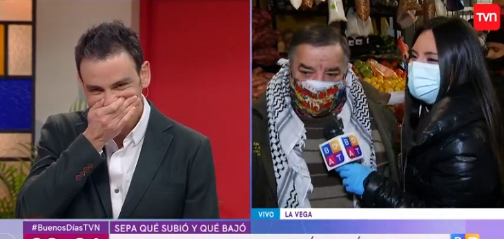 Gonzalo Ramírez bromeó a vocero de La Vega por los precios: rápida respuesta hizo reír en el matinal