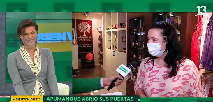 No pasó desapercibida: el gesto de Marilyn Pérez en 'sex shop' que hizo reír a Tonka en Bienvenidos