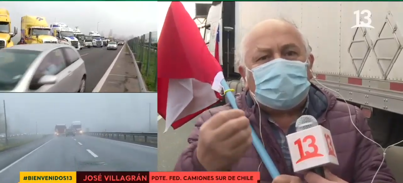 Presidente de camioneros del sur: Debemos arrancar como conejos para que no nos maten