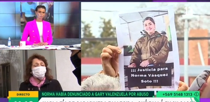 Amenazas y video: tía de Norma Vásquez brindó nuevos antecedentes sobre el crimen de carabinera