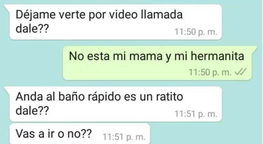 chat acosador niña
