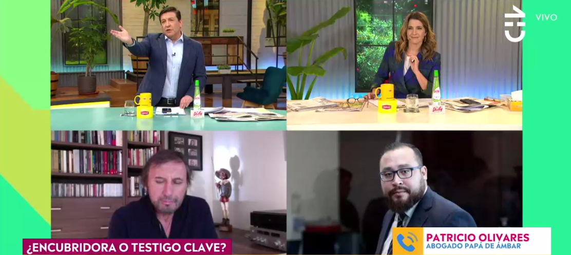 Tensa discusión de Julio César Rodríguez y abogado de padre de Ámbar en CHV: 