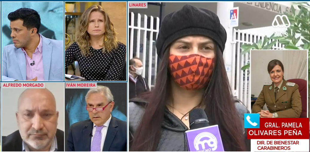 Las versiones contrapuestas de la hermana de Norma Vásquez y Carabineros: 