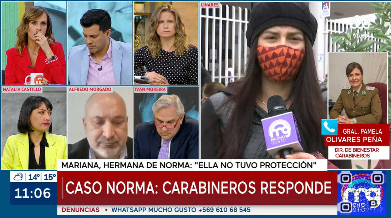 El cruce de la hermana de Norma Vásquez y general de Carabineros: "Ella no tuvo protección"