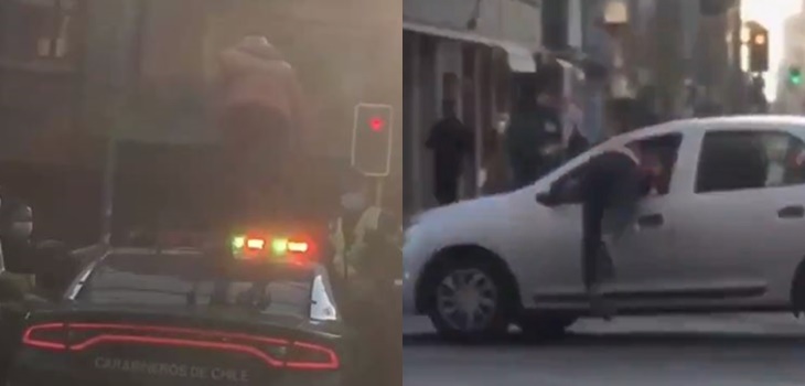 Habla joven que protagonizó video viral arriba de patrulla de Carabineros: 