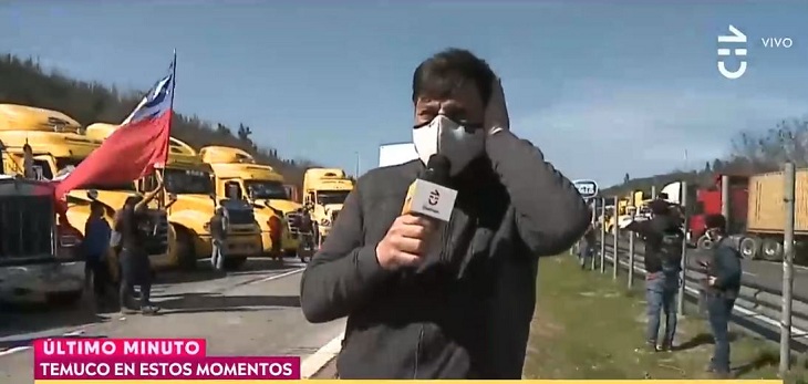 La comentada reacción de Rafael Cavada luego que enfrentara a camioneros en despacho en vivo