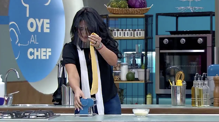 Pamela Díaz en Oye al chef