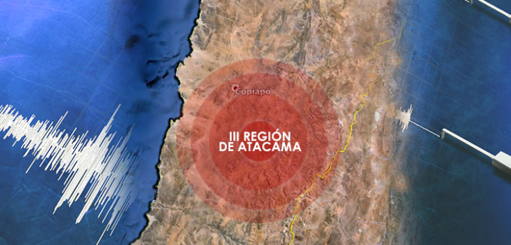 Fuerte sismo se percibe en las regiones de Atacama y Coquimbo