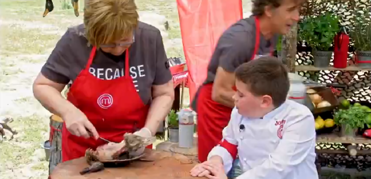 La hilarante frase que niño que quiere ser diputado le dijo a exparlamentaria en 'MasterChef España'