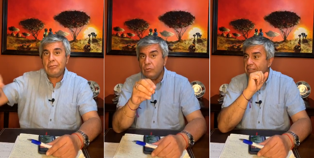 Fuerte sismo interrumpió transmisión en vivo de alcalde de Vicuña y esta fue su comentada reacción