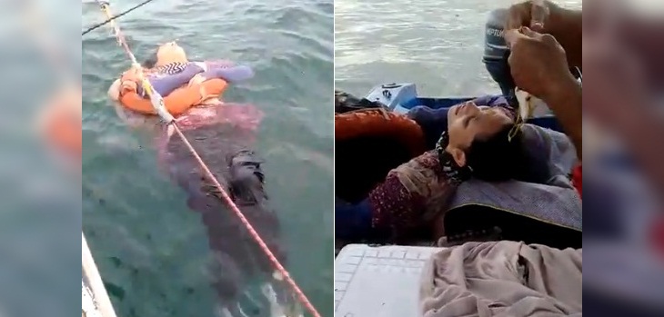 Hallan viva y en el mar a mujer desaparecida hace 2 años: habría escapado de maltratos de su esposo