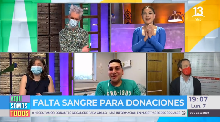 Grillo Aránguiz en Aquí somos todos