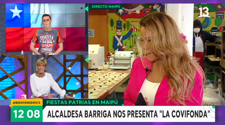 Cathy Barriga conmovida en Bienvenidos
