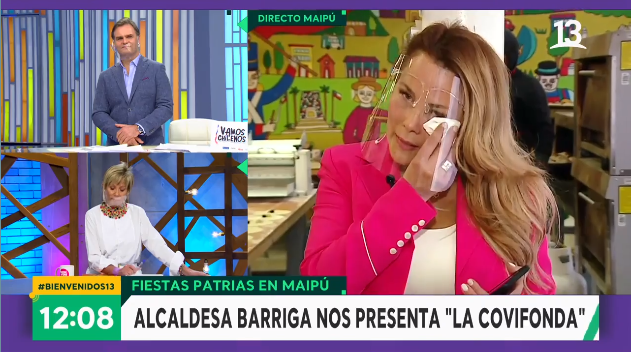 Cathy Barriga conmovida en Bienvenidos