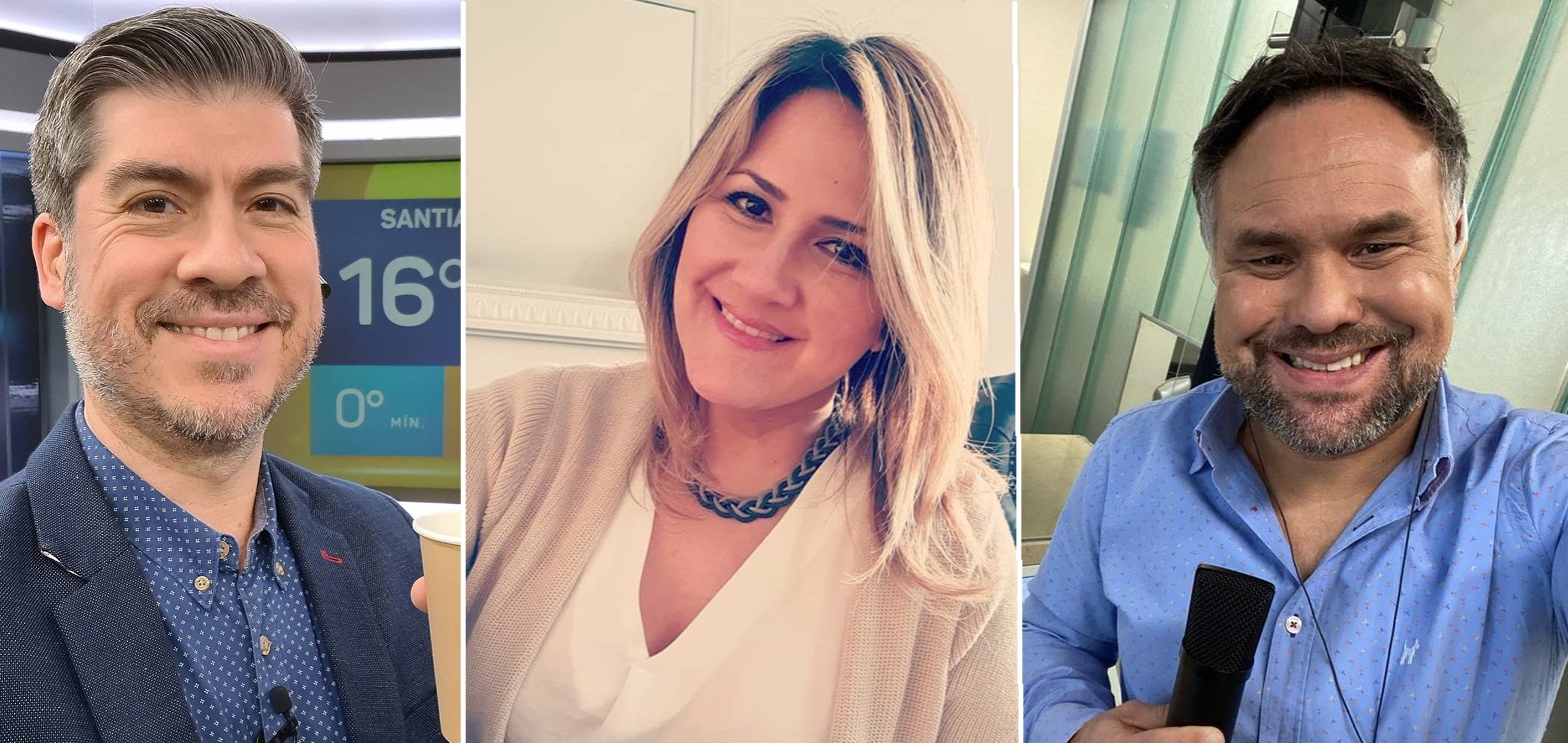 Eduardo Sáez, Michelle Adam y Gianfranco Marcone entregan pronóstico del tiempo para Fiestas Patrias