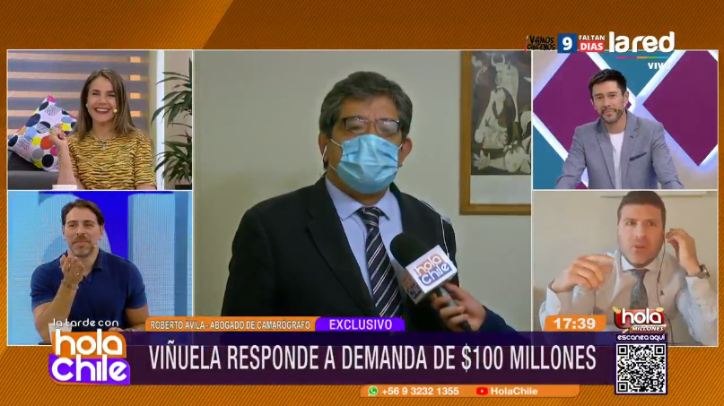 La cuestionable reacción de Claudio Rojas en "Hola Chile" que descolocó a panelistas