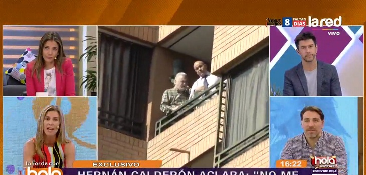 El furioso llamado en vivo de Hernán Calderón en Hola Chile: hizo aclaración sobre Raquel Argandoña