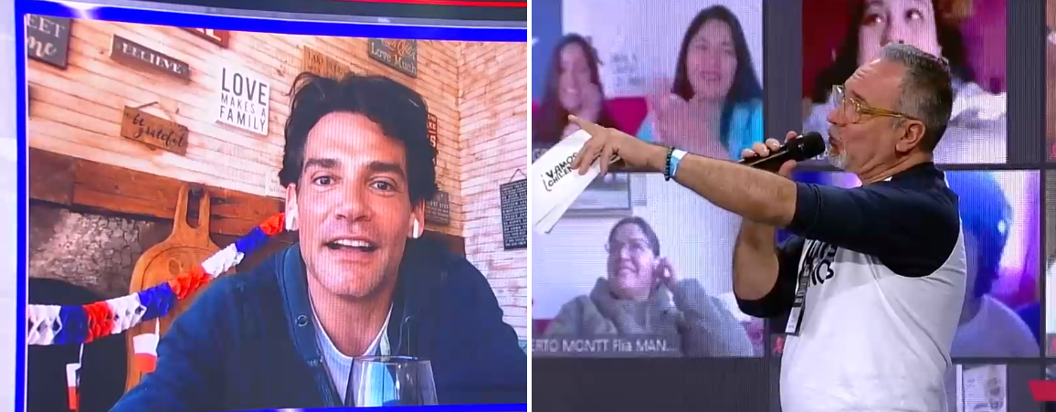 Luis Jara bromeó a Cristián de la Fuente en 'Vamos chilenos' y sacó risas en el estudio