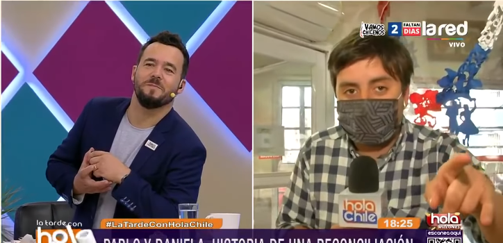 Eduardo de la Iglesia echó al agua a notero de Hola Chile: está en una relación con periodista de TVN