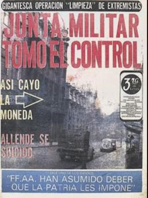 Esto tituló la prensa luego que asumiera la Junta Militar