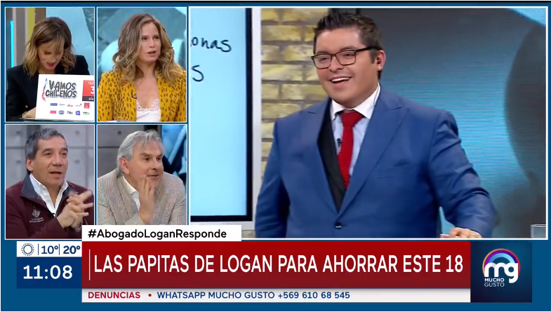 la broma de Moreira al abogado Logan en Mucho Gusto que hizo recordar a Piñera