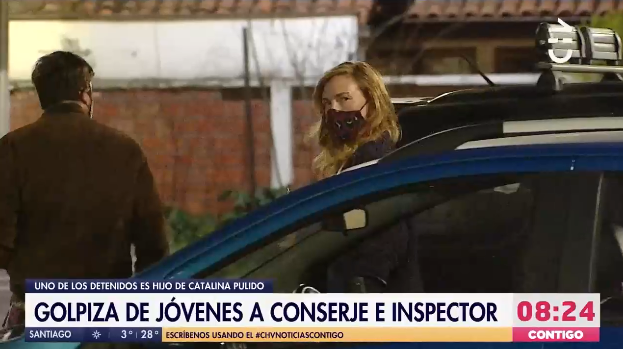 Hijo de Catalina Pulido fue detenido por participar en golpiza a conserje y guardia municipal