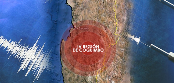Sismo de fuerte magnitud se percibe en varias regiones del centro y norte de Chile