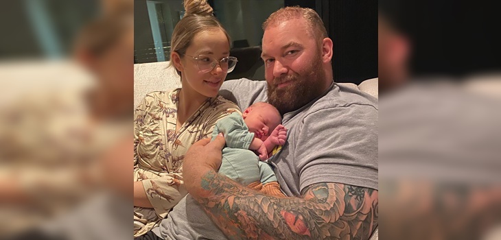 Hafþór Julius Björnsson, La Montaña de Game of Thrones, presentó con tiernas fotos a su primer hijo