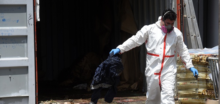 Descubren 7 cadáveres en avanzado estado de descomposición en embarque de Serbia a Paraguay