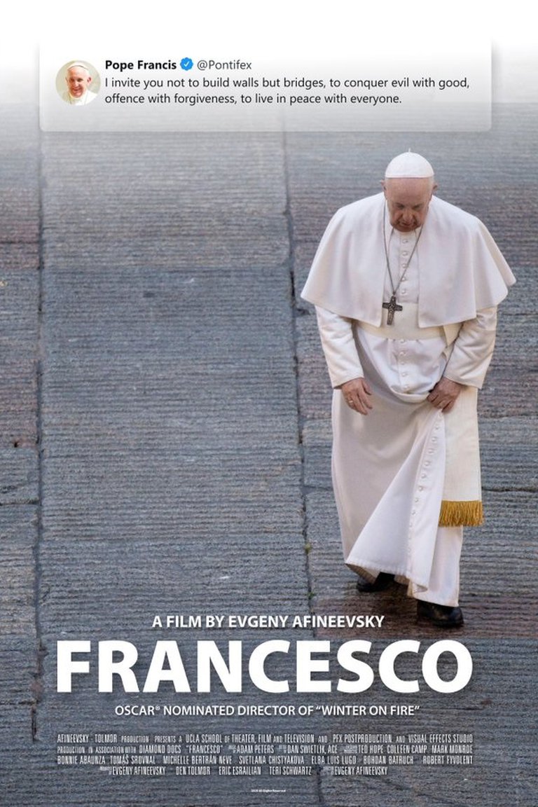 Afiche del documental "Francesco"