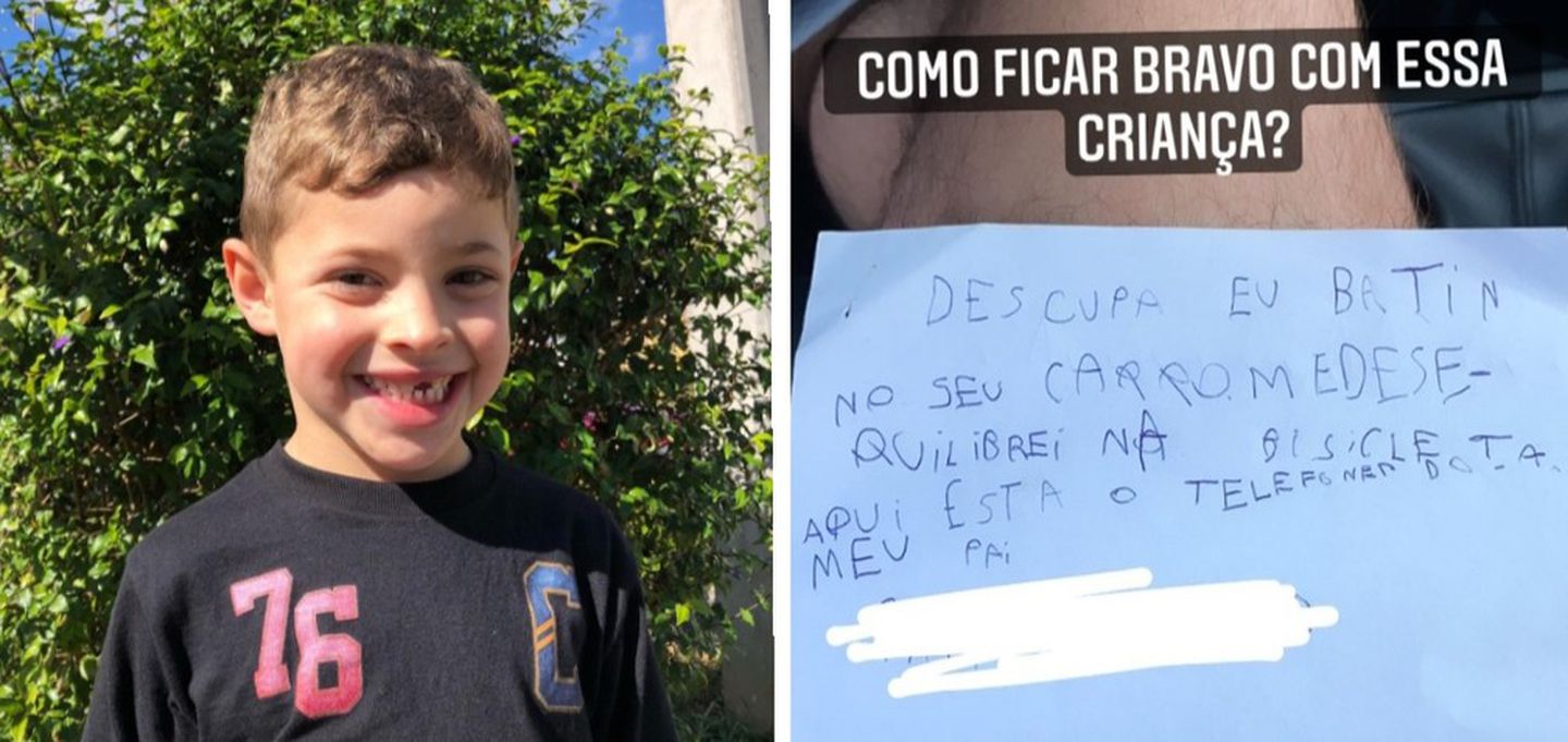Niño de 7 años pasó a rayar un auto y dejó nota con el teléfono de su padre para pagar los daños