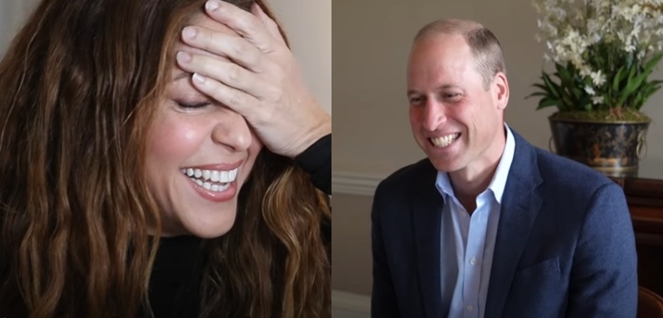 La pregunta del príncipe William que sonrojó a Shakira durante videollamada: 