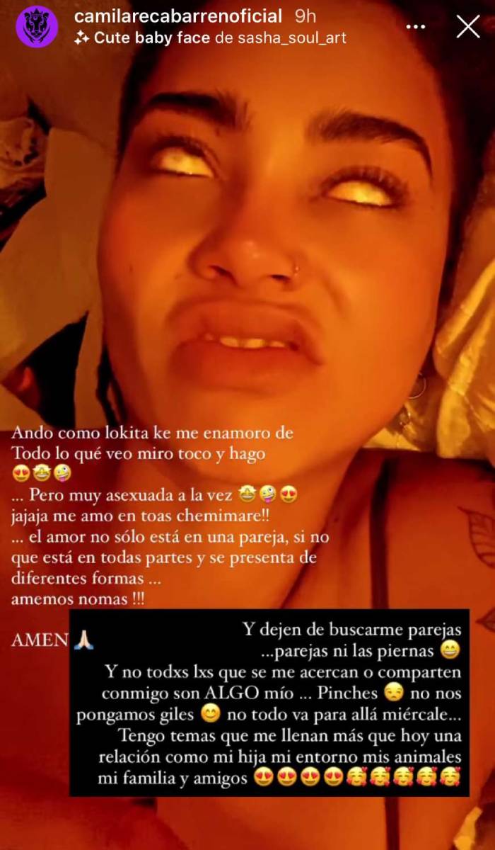 Camila Recabarren compartió reflexión sobre el amor y pidió: "Dejen de buscarme pareja"