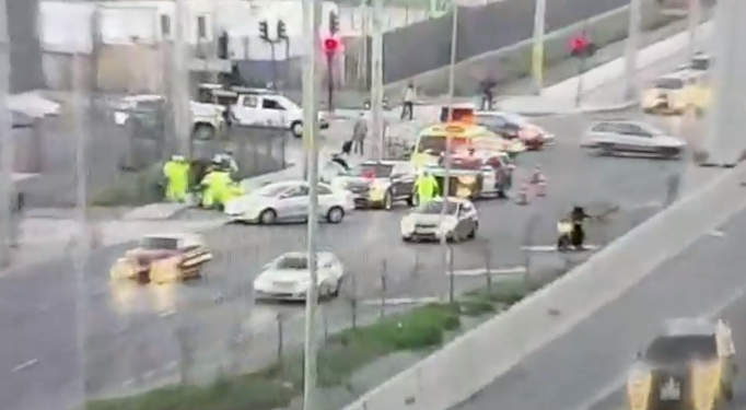 Cámaras de seguridad registraron cómo un general de Carabineros detuvo a implicados en encerrona