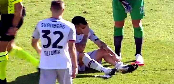 Abandonó entre lágrimas: Gary Medel se lesionó en Italia y es duda para arranque clasificatorio